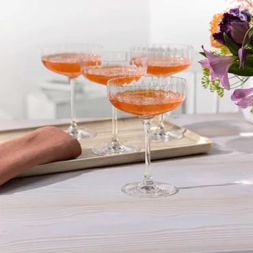 Villeroy & Boch Poháre na šumivé vína a šampanské Rose Garden, 0,12 l, 4 ks