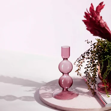 Villeroy & Boch Sklenený svietnik Like Home Bubble Grape, 13,5 cm