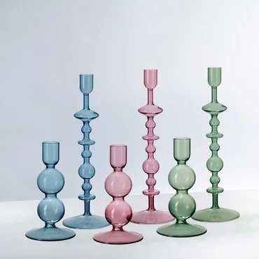 Villeroy & Boch Sklenený svietnik Like Home Bubble Ice, 13,5 cm