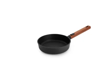 Woll Nepřilnavá pánev Eco Logic QXR s dřevěnou odnímatelnou rukojetí, Ø 20 cm