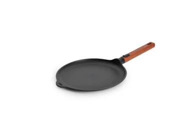 Woll Nepřilnavá pánev na palačinky Eco Logic QXR s dřevěnou odnímatelnou rukojetí, Ø 26 cm