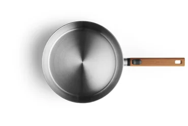 Woll Nerezová soté pánev Logic Steel s dřevěnou odnímatelnou rukojetí, Ø 28 cm