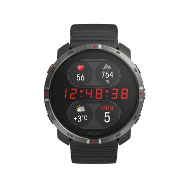 Polar Športtester Grit X2, S-L, čierna