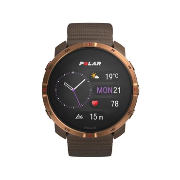 Polar Športtester Grit X2, S-L, hnedá