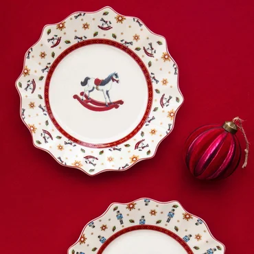 Villeroy & Boch Sada vianočného porcelánu Toy's Delight, Hojdací koník, 6 ks