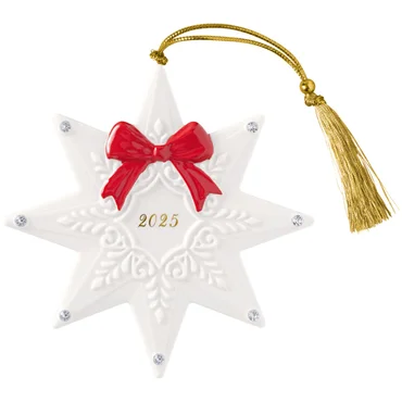 Villeroy & Boch Závesná porcelánová ozdoba Christmas Classics 2025, Hviezda, 11,5 cm