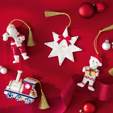 Villeroy & Boch Závesná porcelánová ozdoba Christmas Classics 2025, Hviezda, 11,5 cm