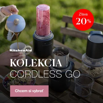  KitchenAid Cordless GO – výkon, štýl a žiadne kompromisy.