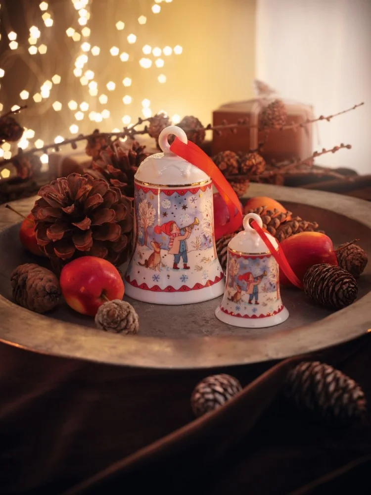 Vianočné porcelánové zvončeky z kolekcie Rosenthal Štedrý večer 2022