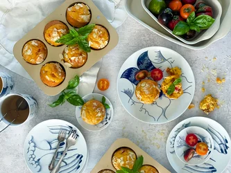 Muffinky so syrom a paradajkami podľa Pepu Maršálka